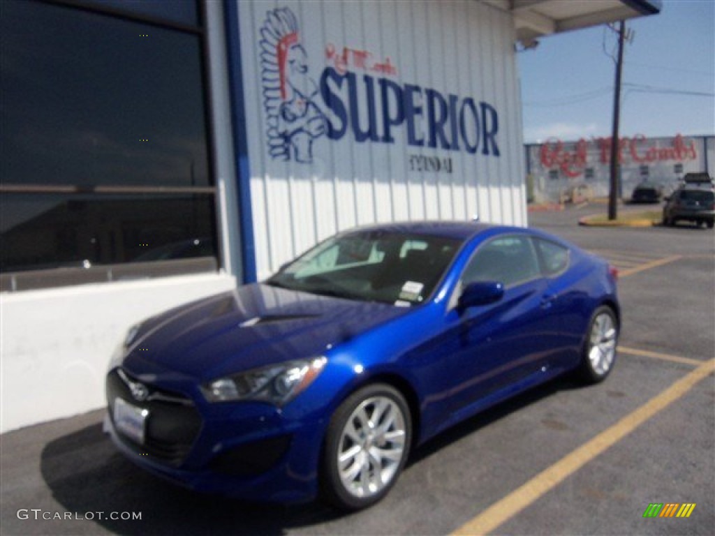 2013 Genesis Coupe 2.0T - Shoreline Drive Blue / Black Cloth photo #1