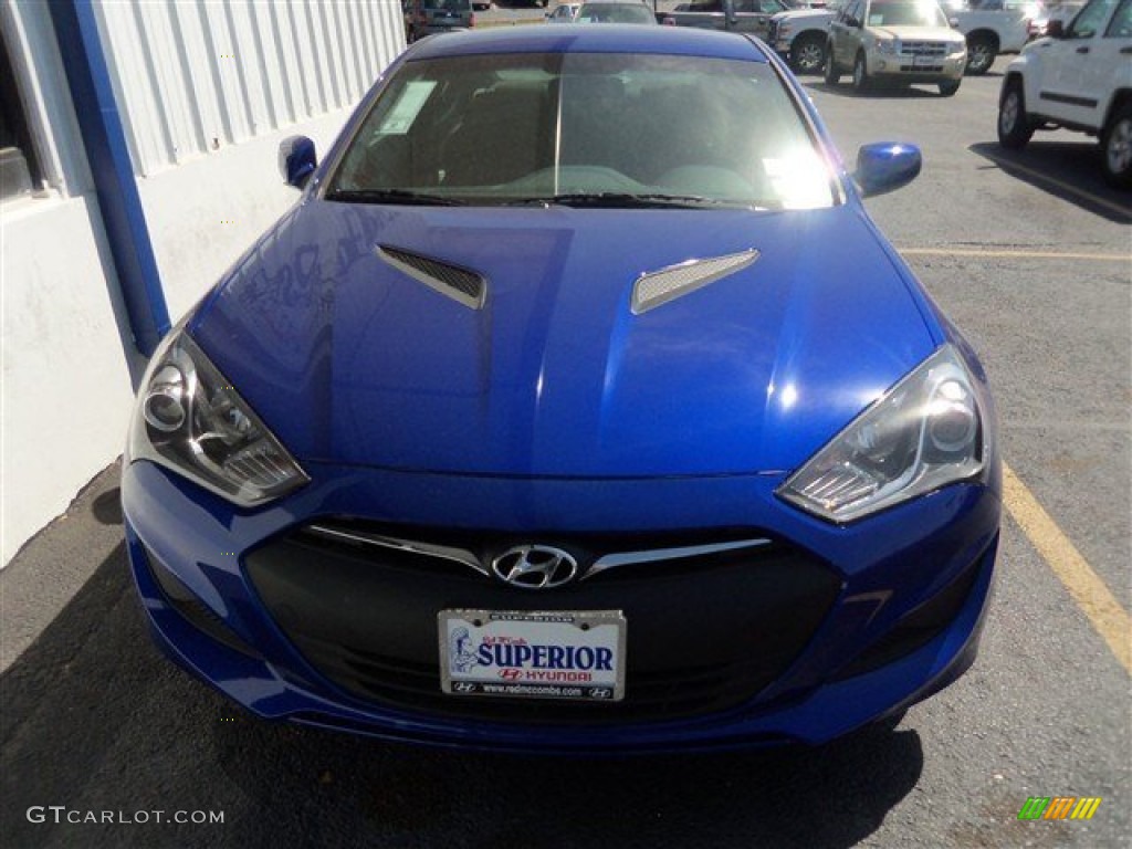 2013 Genesis Coupe 2.0T - Shoreline Drive Blue / Black Cloth photo #2