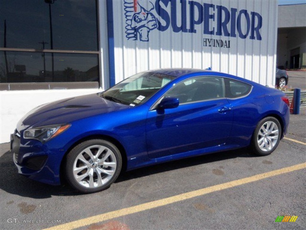 2013 Genesis Coupe 2.0T - Shoreline Drive Blue / Black Cloth photo #4