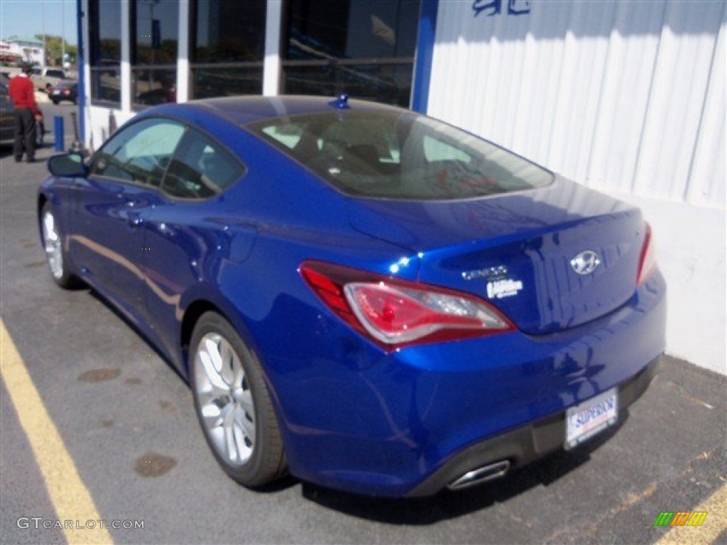 2013 Genesis Coupe 2.0T - Shoreline Drive Blue / Black Cloth photo #5