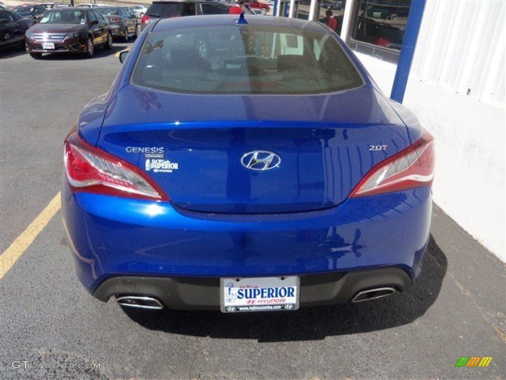2013 Genesis Coupe 2.0T - Shoreline Drive Blue / Black Cloth photo #6