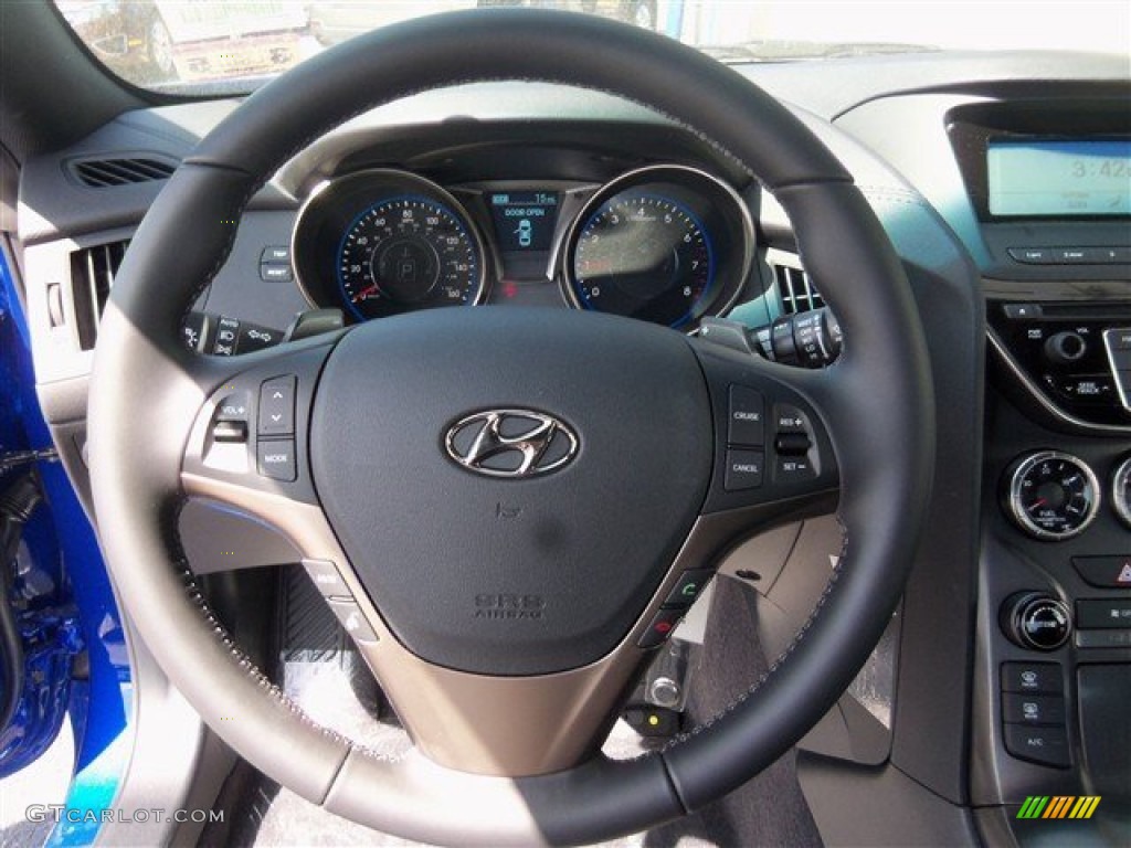 2013 Genesis Coupe 2.0T - Shoreline Drive Blue / Black Cloth photo #12
