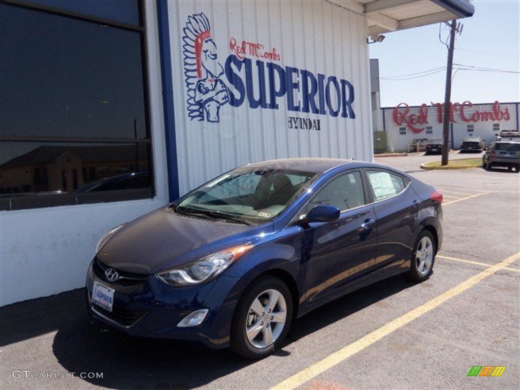 2013 Elantra GLS - Atlantic Blue / Gray photo #1