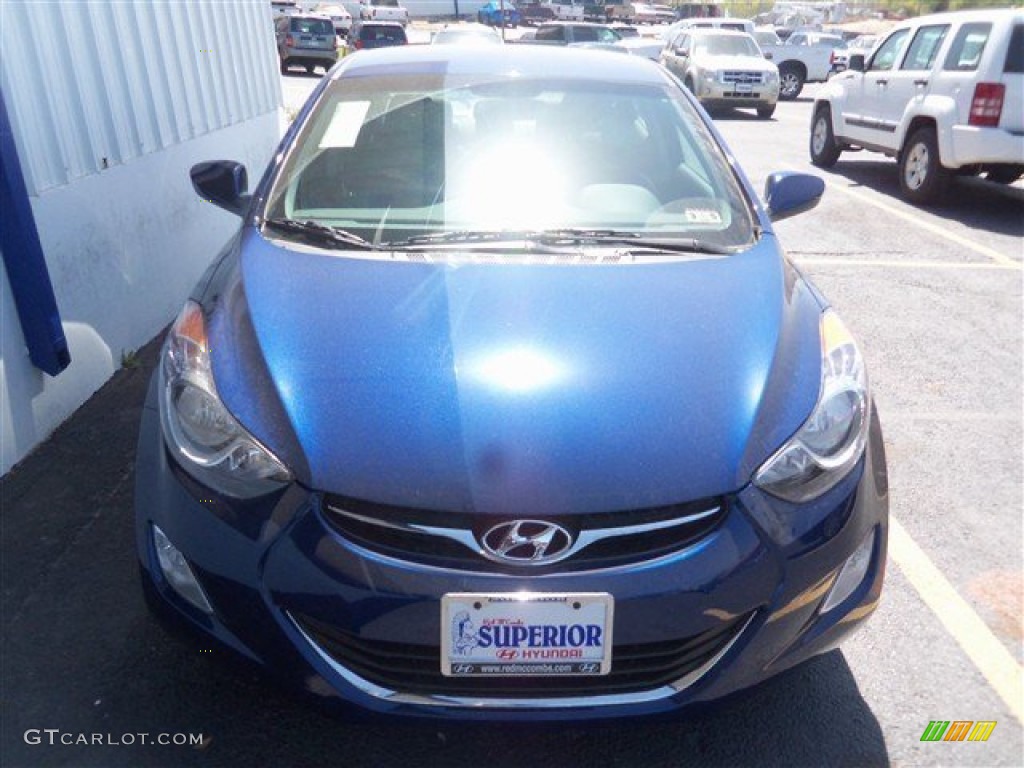 2013 Elantra GLS - Atlantic Blue / Gray photo #2