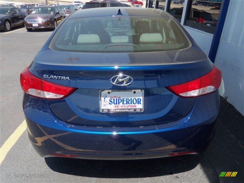 2013 Elantra GLS - Atlantic Blue / Gray photo #6