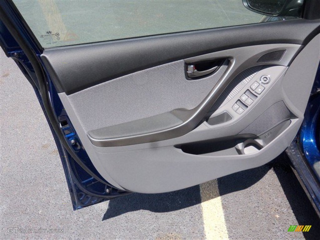 2013 Elantra GLS - Atlantic Blue / Gray photo #7