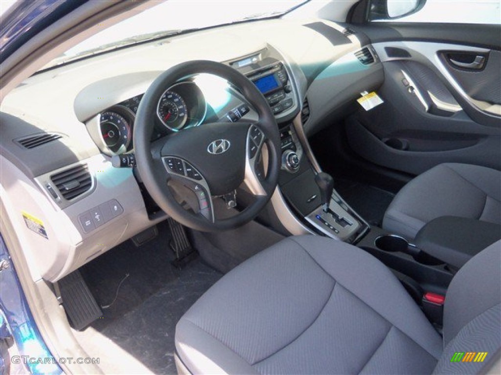2013 Elantra GLS - Atlantic Blue / Gray photo #8