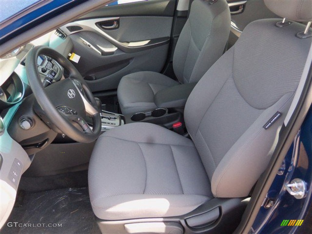 2013 Elantra GLS - Atlantic Blue / Gray photo #9