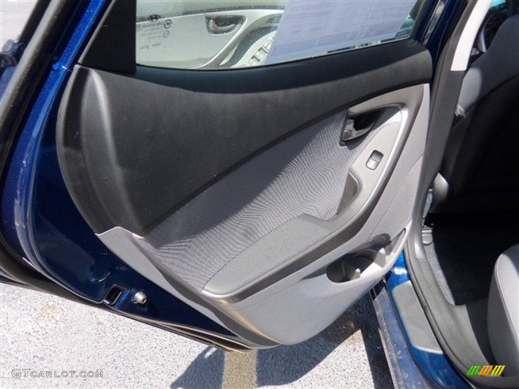 2013 Elantra GLS - Atlantic Blue / Gray photo #10