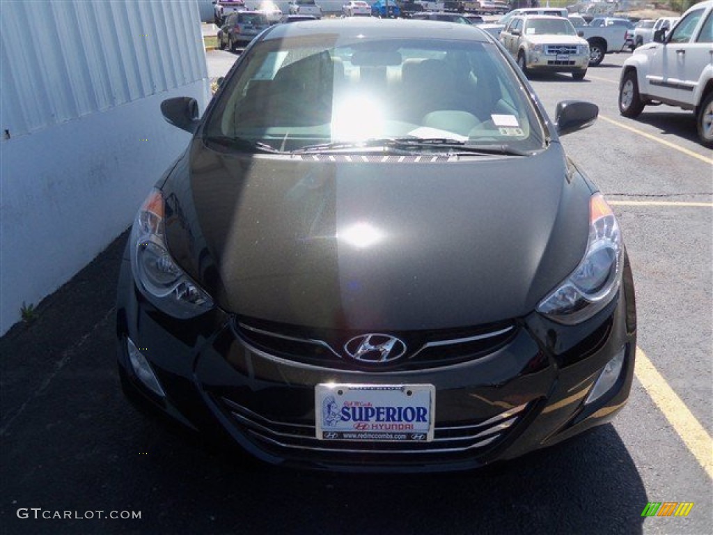2013 Elantra Limited - Black / Beige photo #2
