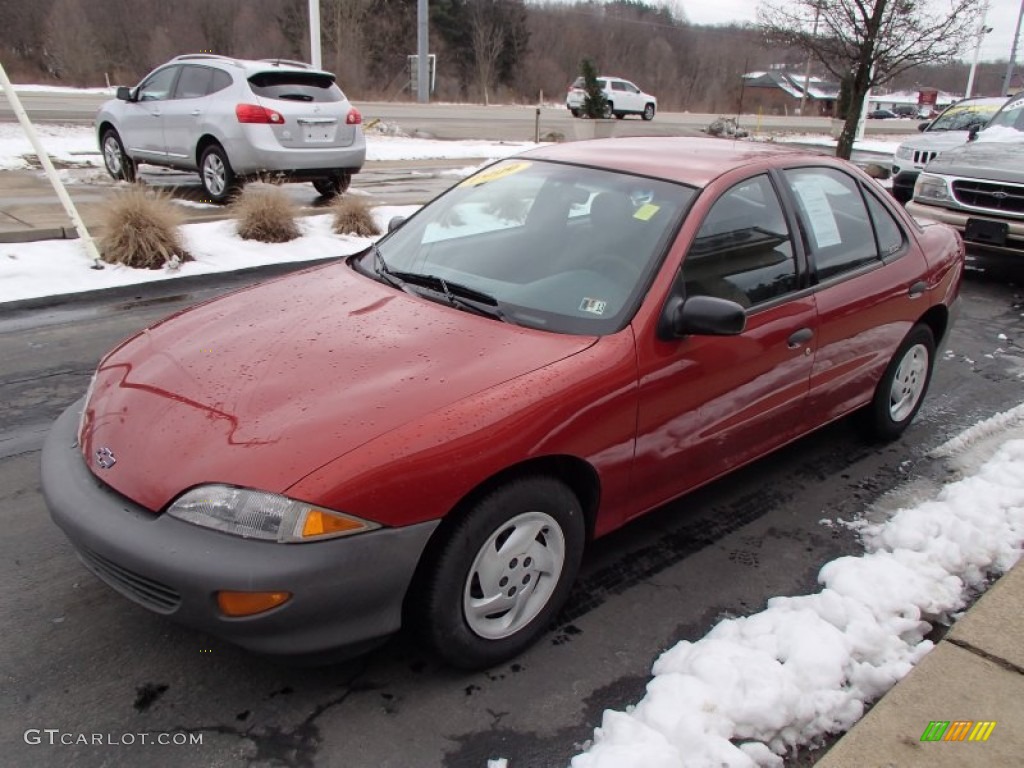 1999 Cavalier Sedan - Cayenne Red Metallic / Graphite photo #4