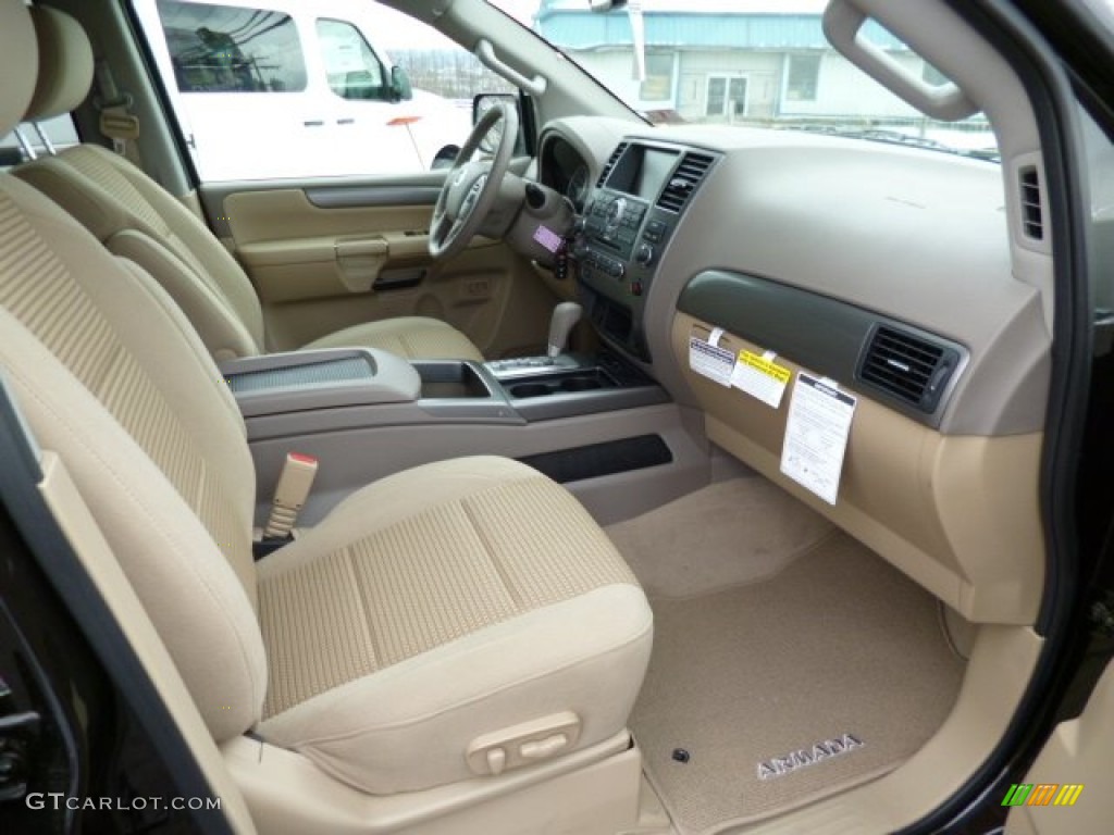 Almond Interior 2013 Nissan Armada SV 4WD Photo #78938046
