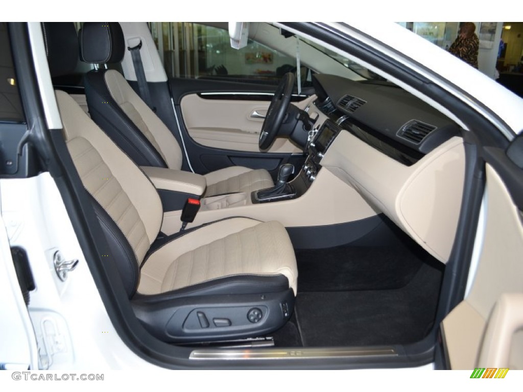 Desert Beige/Black Interior 2013 Volkswagen CC VR6 4Motion Executive Photo #78938634