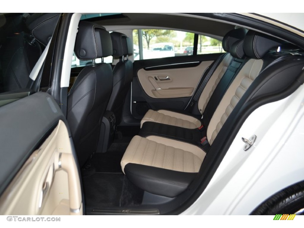 Desert Beige/Black Interior 2013 Volkswagen CC VR6 4Motion Executive Photo #78938640