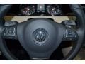 Desert Beige/Black 2013 Volkswagen CC VR6 4Motion Executive Steering Wheel