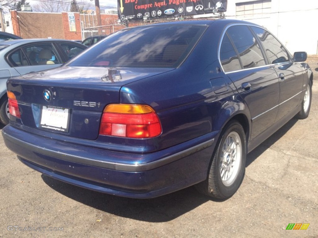 2000 5 Series 528i Sedan - Biarritz Blue Metallic / Sand photo #4