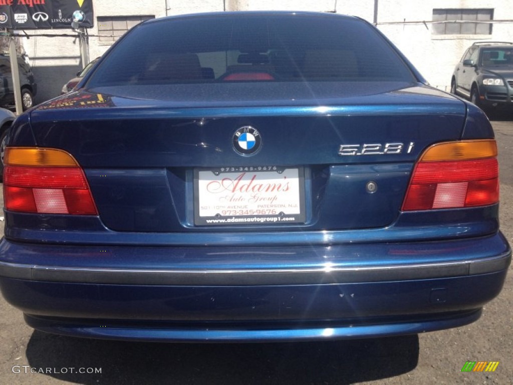 2000 5 Series 528i Sedan - Biarritz Blue Metallic / Sand photo #5