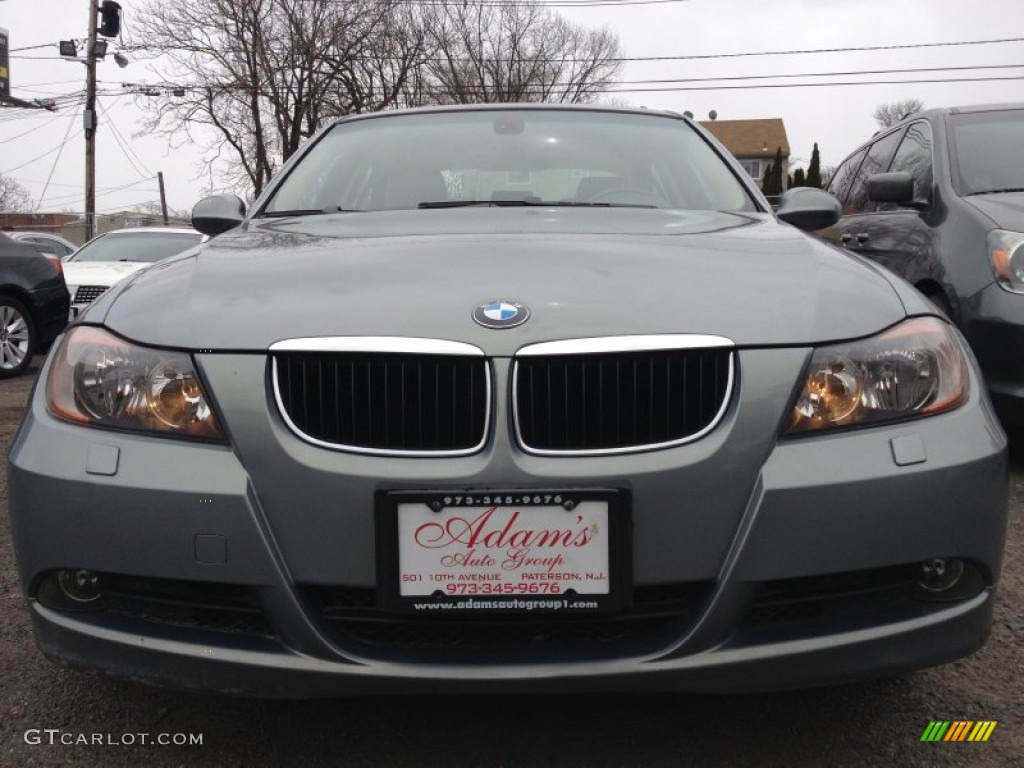 2007 3 Series 328xi Sedan - Arctic Metallic / Beige photo #2