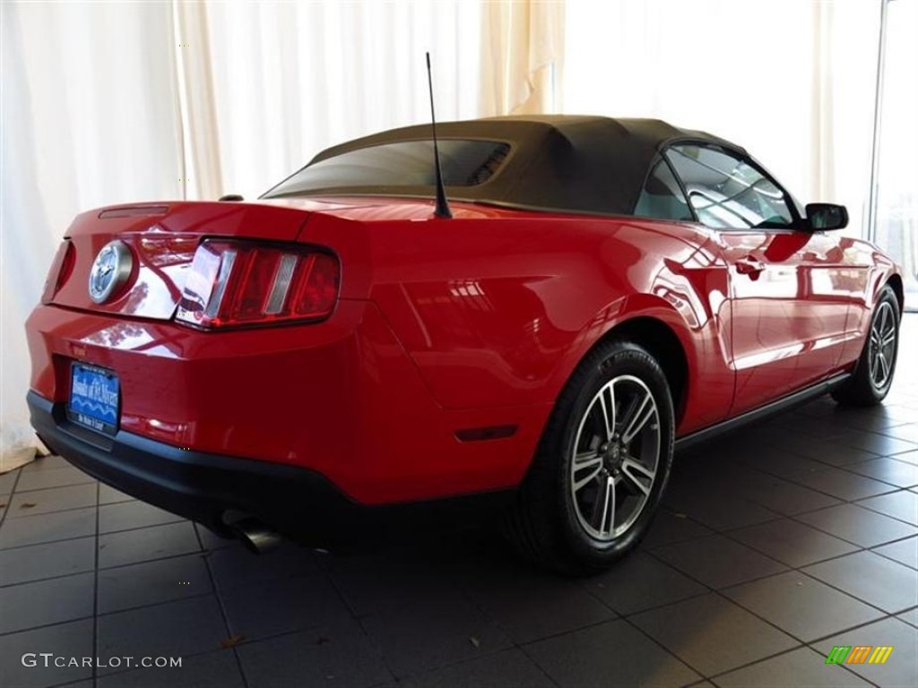 2012 Mustang V6 Premium Convertible - Race Red / Charcoal Black photo #3