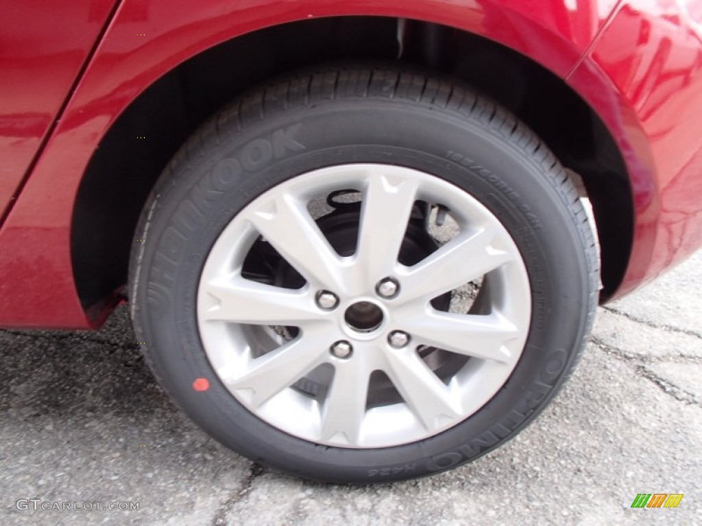 2013 Fiesta SE Hatchback - Ruby Red / Charcoal Black photo #9