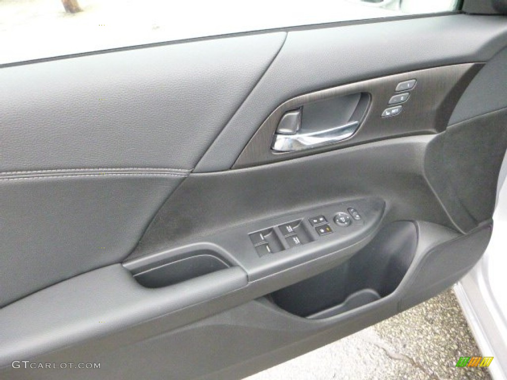 2013 Accord Touring Sedan - Alabaster Silver Metallic / Black photo #14