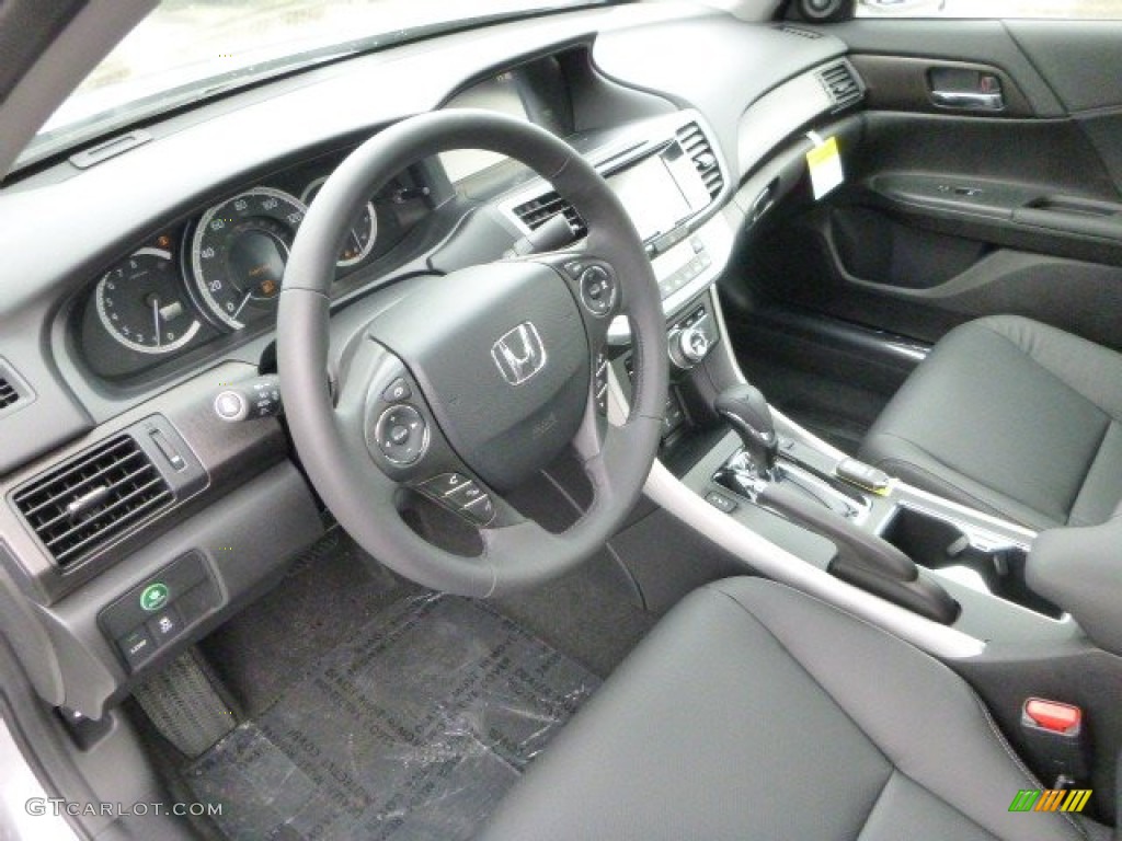 Black Interior 2013 Honda Accord Touring Sedan Photo #78941800