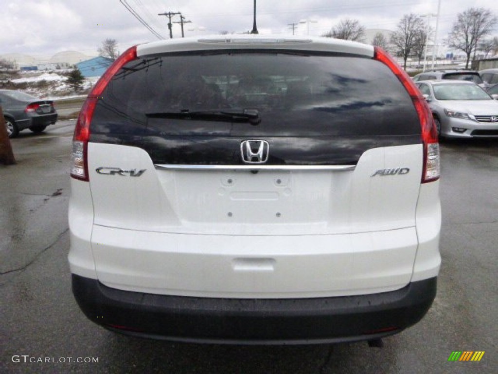 2013 CR-V EX AWD - White Diamond Pearl / Beige photo #4