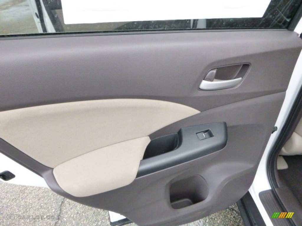 2013 CR-V EX AWD - White Diamond Pearl / Beige photo #13