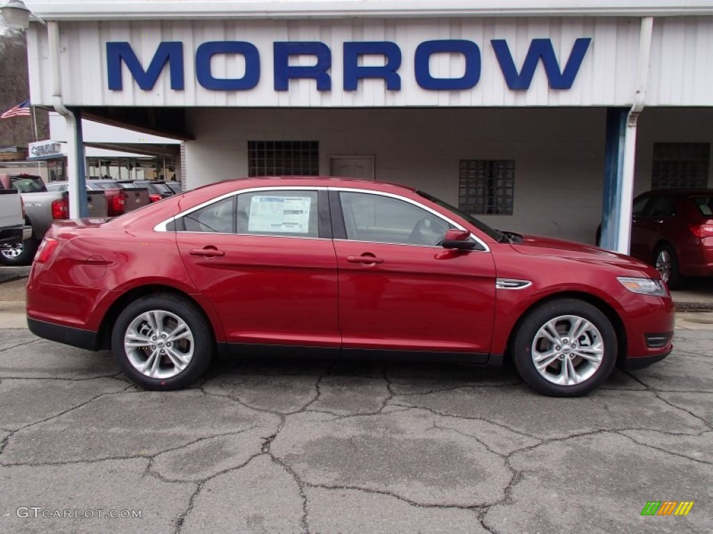 2013 Taurus SEL - Ruby Red Metallic / Dune photo #1