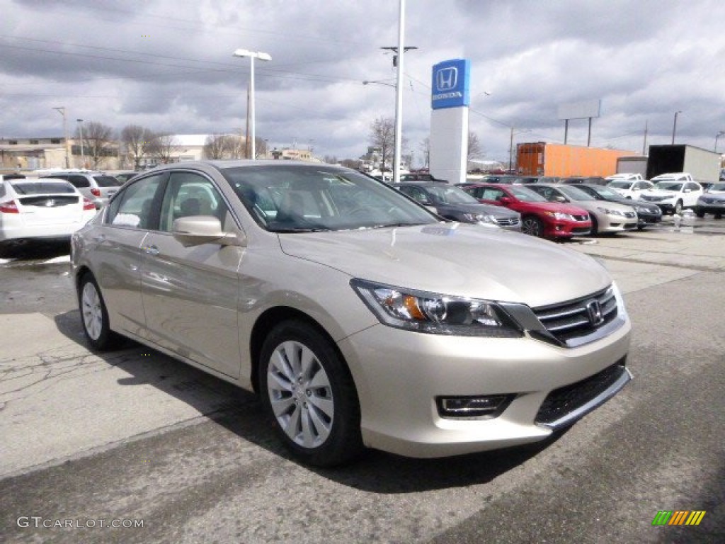 2013 Accord EX-L Sedan - Champagne Frost Pearl / Ivory photo #1