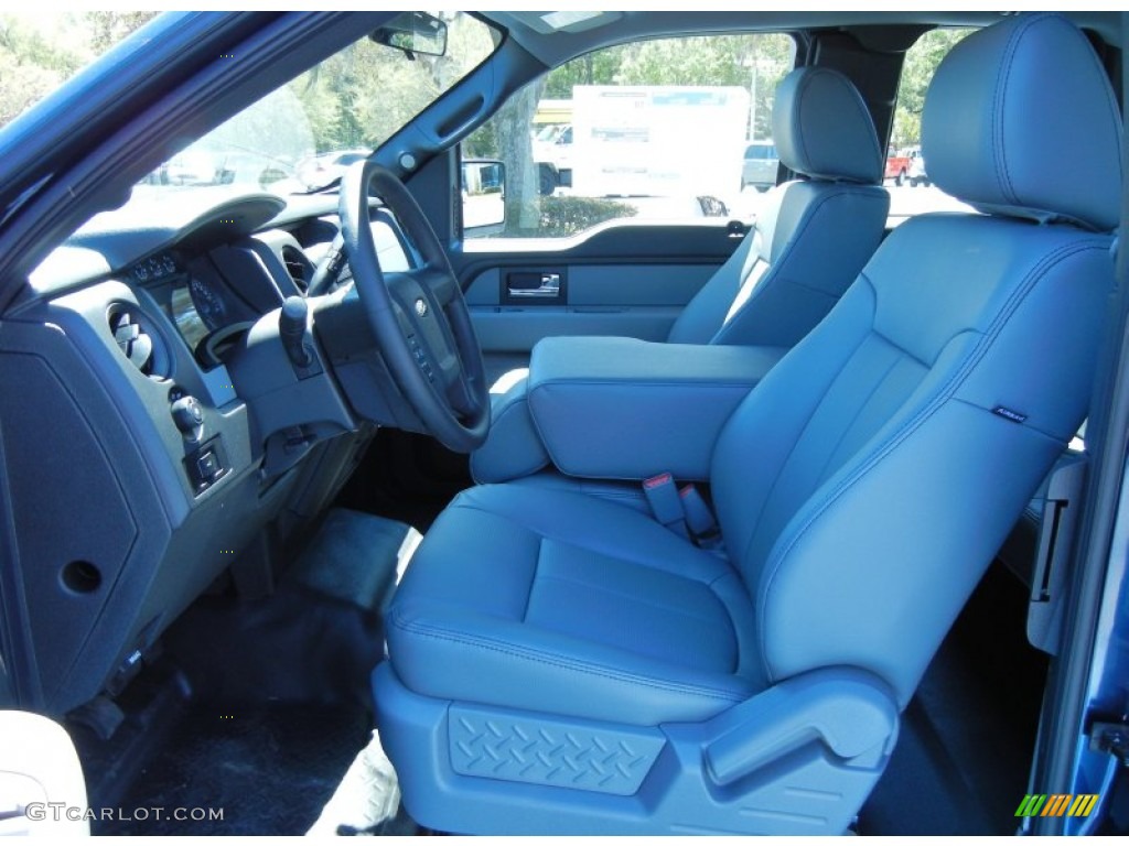 Steel Gray Interior 2013 Ford F150 XL SuperCab Photo #78945352