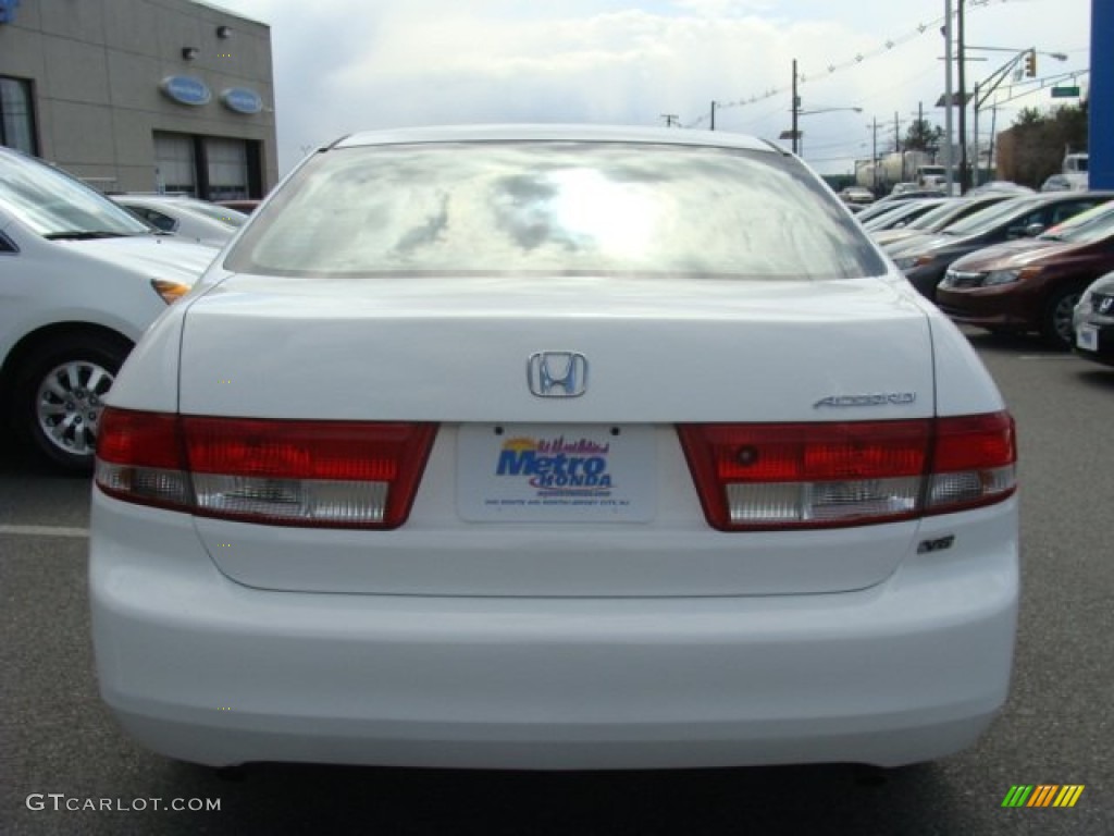 2003 Accord EX V6 Sedan - Taffeta White / Ivory photo #5