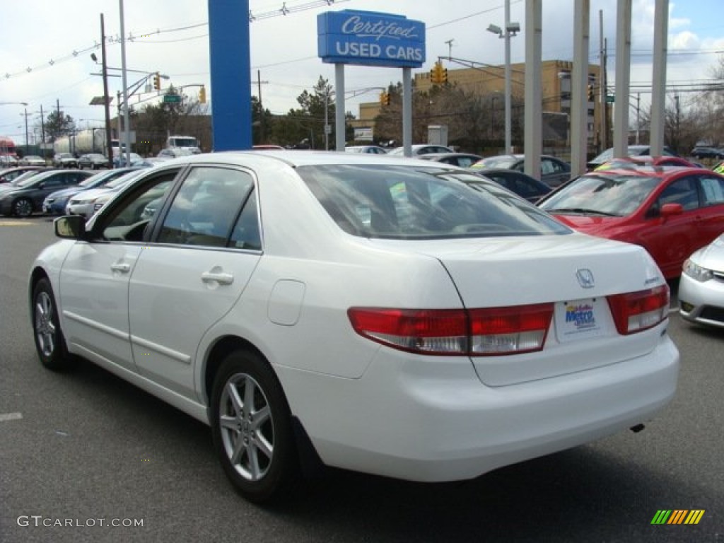 2003 Accord EX V6 Sedan - Taffeta White / Ivory photo #6