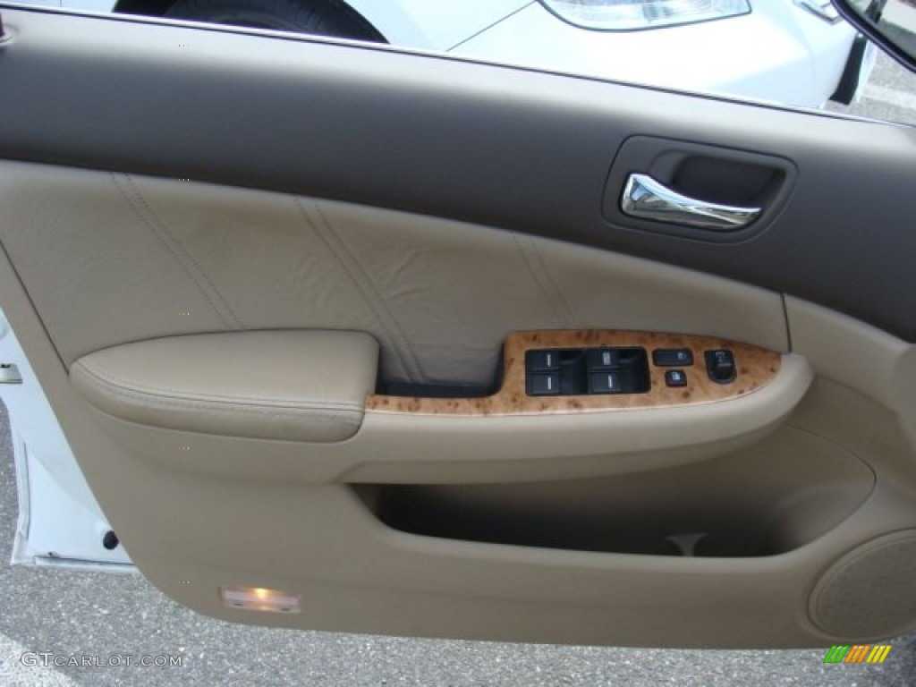 2003 Accord EX V6 Sedan - Taffeta White / Ivory photo #7