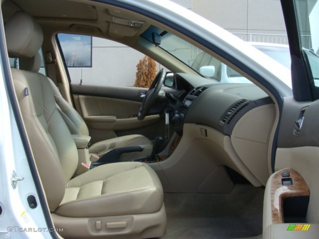 2003 Accord EX V6 Sedan - Taffeta White / Ivory photo #9