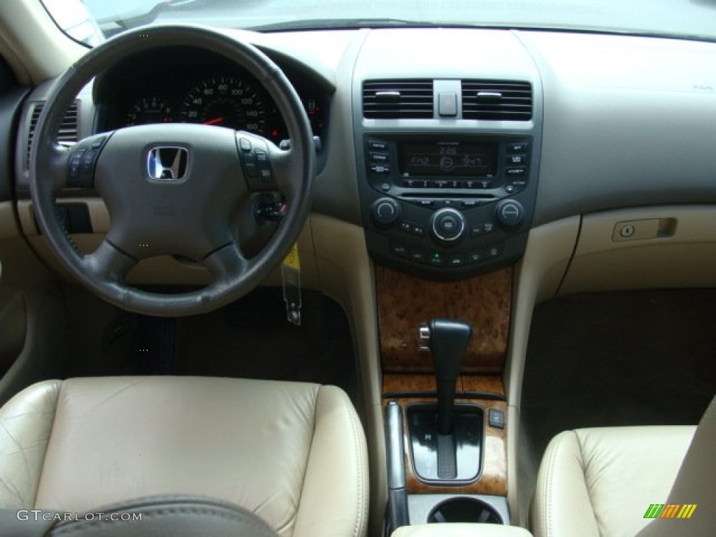 2003 Accord EX V6 Sedan - Taffeta White / Ivory photo #10
