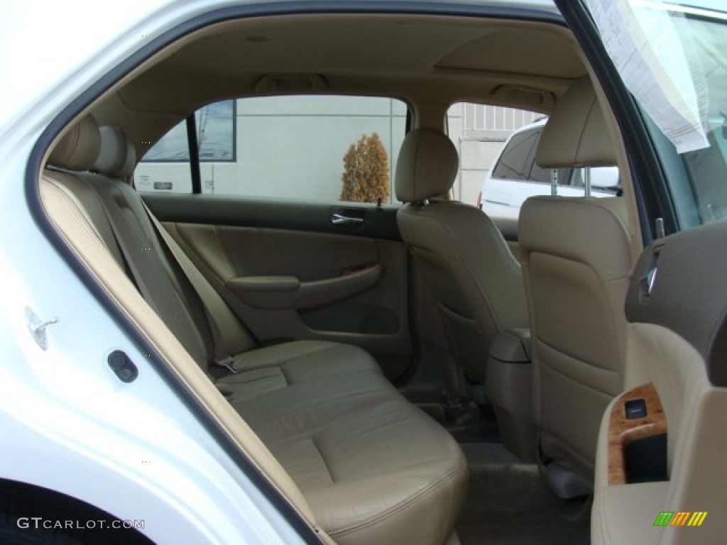 2003 Accord EX V6 Sedan - Taffeta White / Ivory photo #13