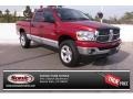 2008 Inferno Red Crystal Pearl Dodge Ram 1500 Big Horn Edition Quad Cab 4x4  photo #1