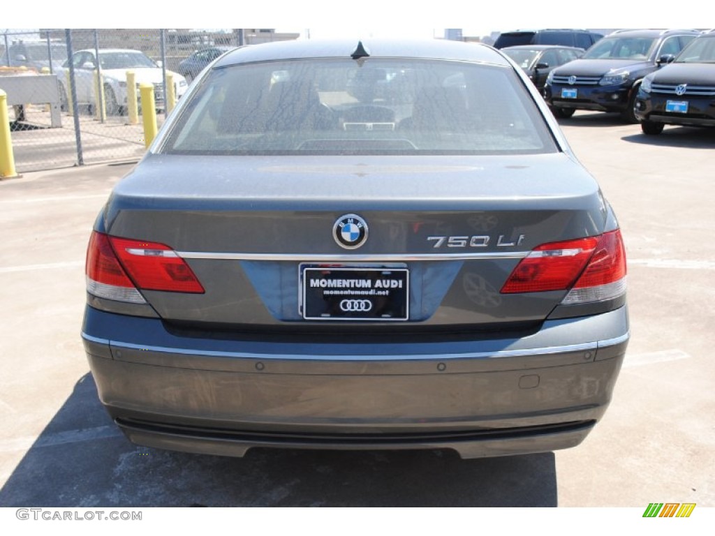 2006 7 Series 750Li Sedan - Sterling Grey Metallic / Black/Black photo #6