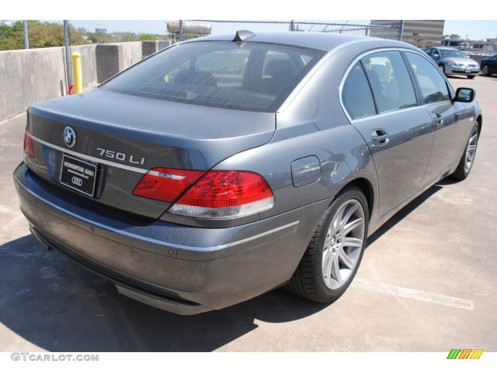 2006 7 Series 750Li Sedan - Sterling Grey Metallic / Black/Black photo #7