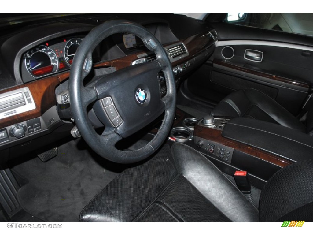 2006 7 Series 750Li Sedan - Sterling Grey Metallic / Black/Black photo #10