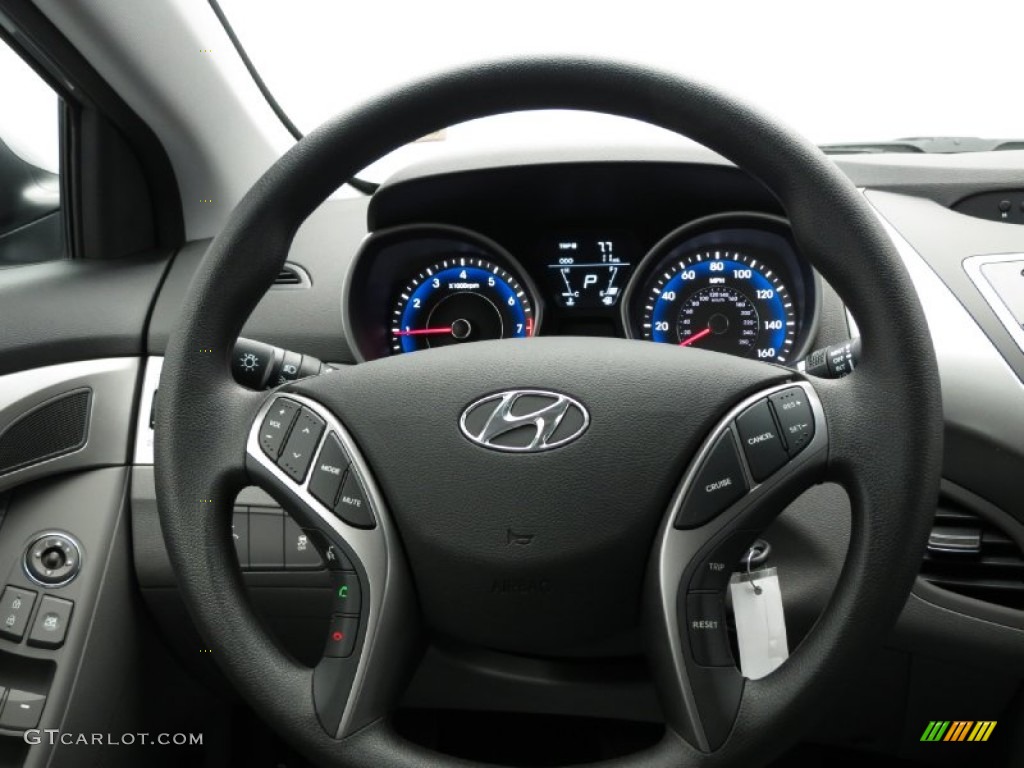 2013 Elantra GLS - Titanium Gray Metallic / Gray photo #4