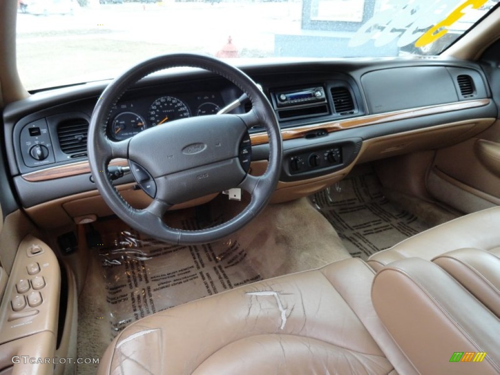 1996 Ford Crown Victoria LX Beige Dashboard Photo #78948445