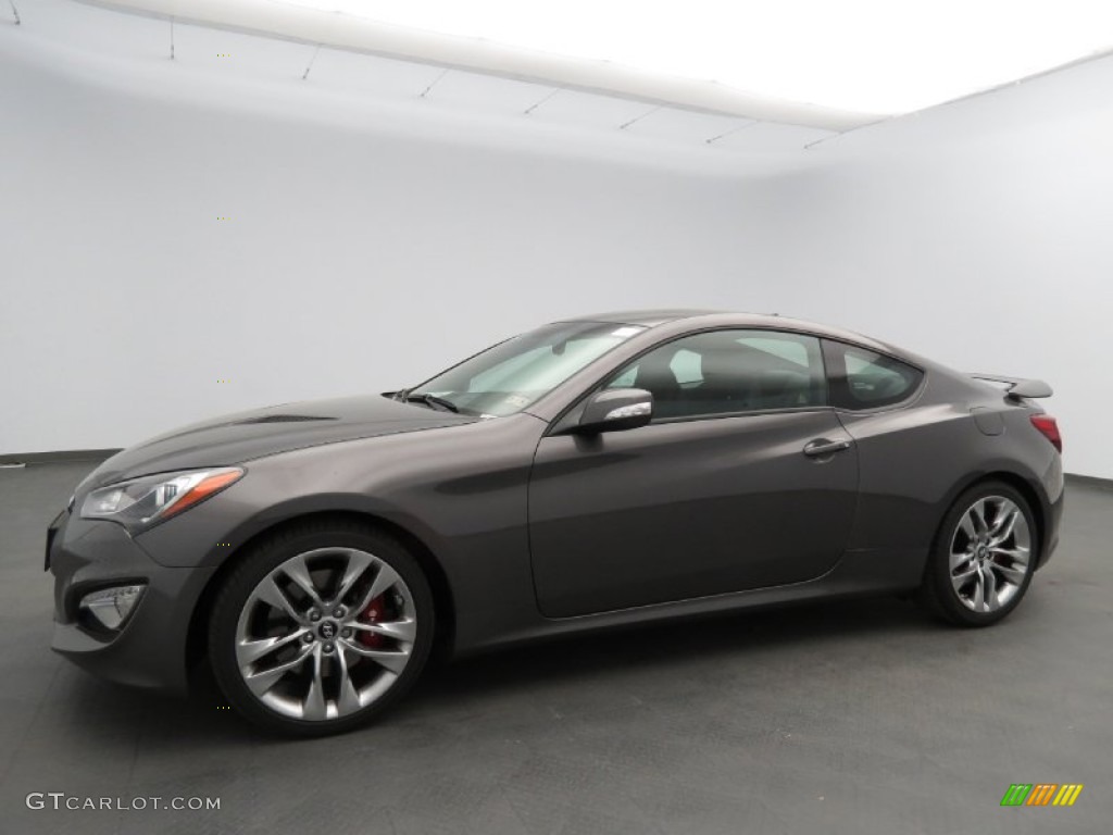 2013 Genesis Coupe 3.8 Track - Gran Premio Gray / Black Leather photo #1