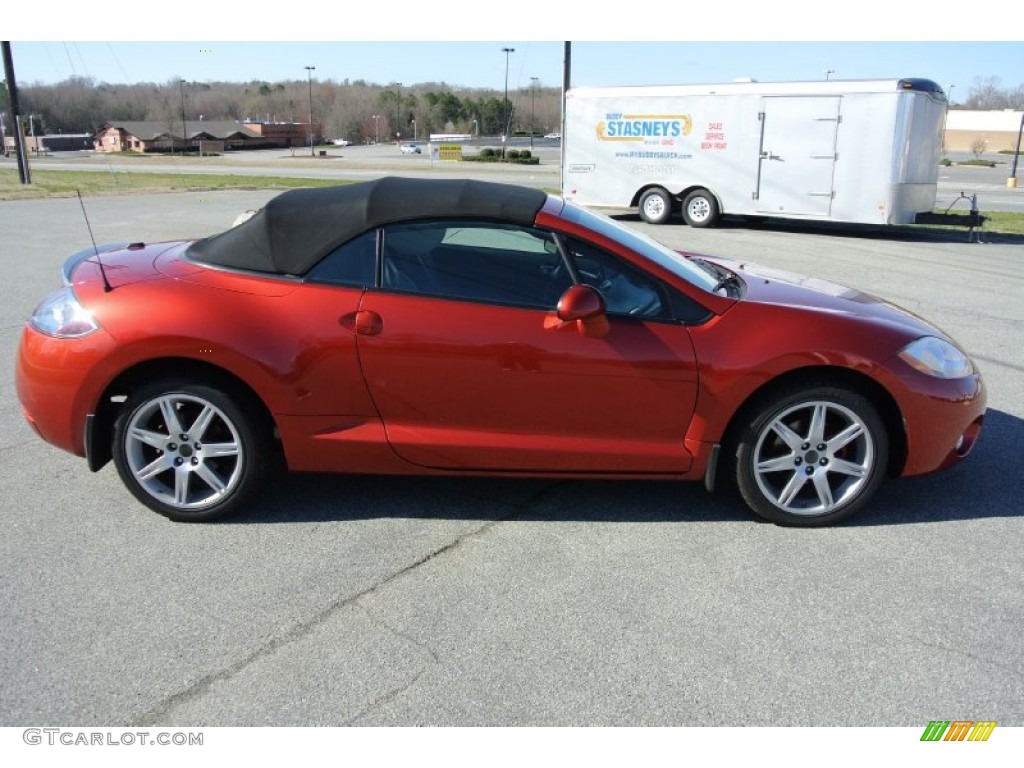Sunset Orange Pearlescent 2008 Mitsubishi Eclipse Spyder GT Exterior Photo #78950791