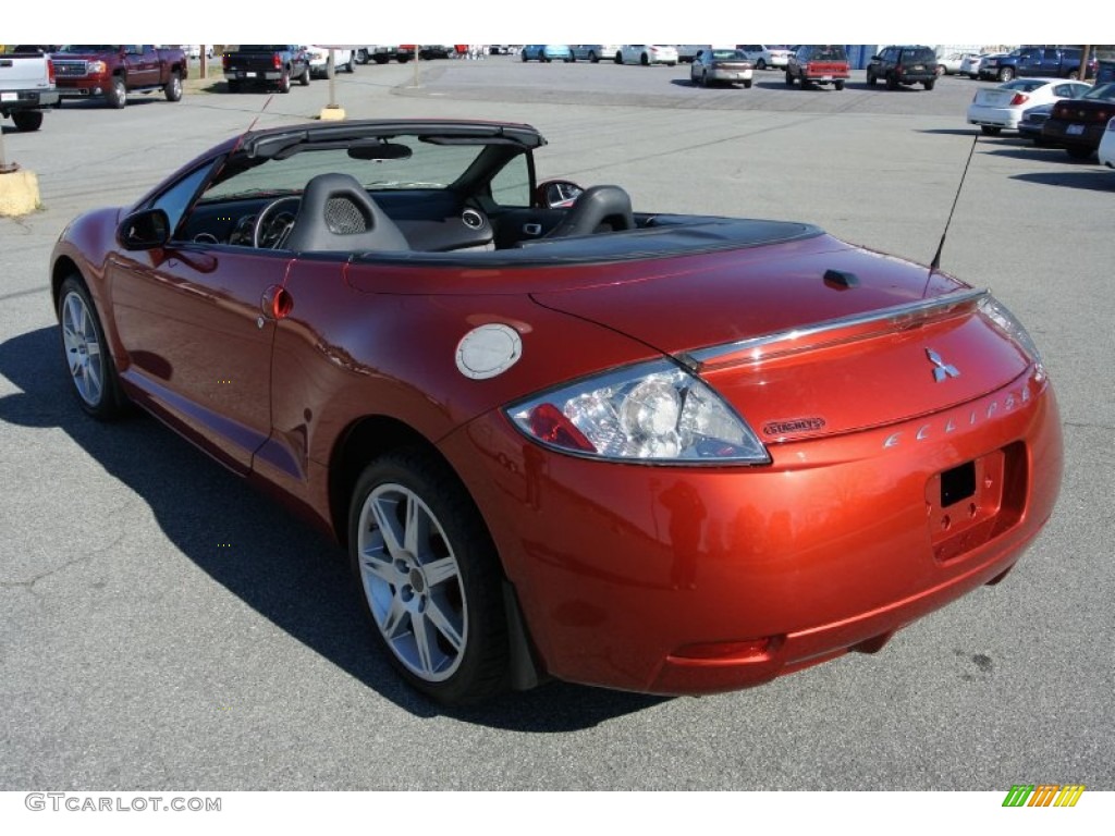 Sunset Orange Pearlescent 2008 Mitsubishi Eclipse Spyder GT Exterior Photo #78951016