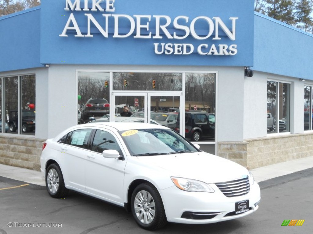 2012 200 LX Sedan - Bright White / Black photo #1