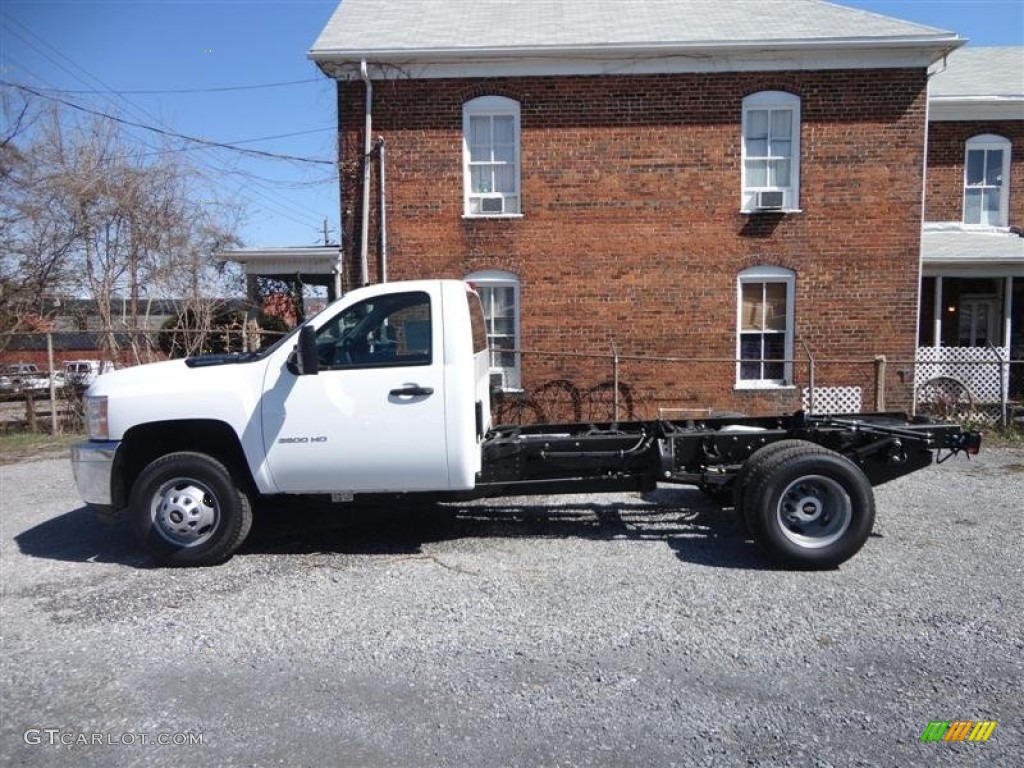 Summit White 2013 Chevrolet Silverado 3500HD WT Regular Cab Chassis Exterior Photo #78951761