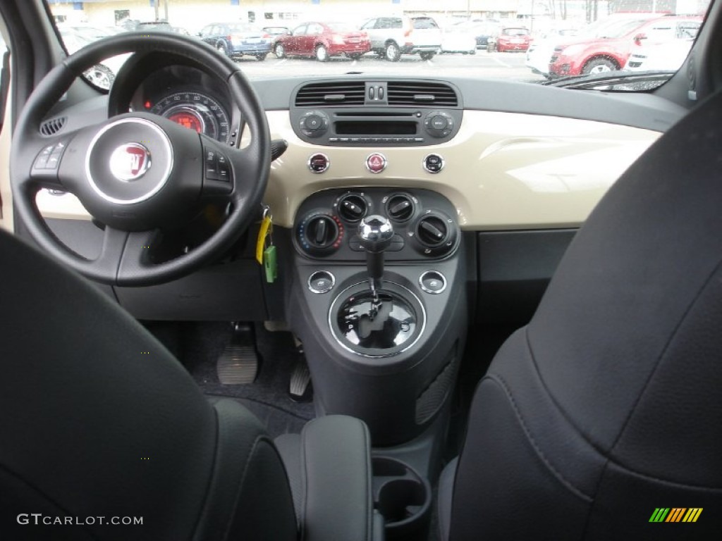 2012 Fiat 500 Sport Sport Tessuto Nero/Nero (Black/Black) Dashboard Photo #78953060