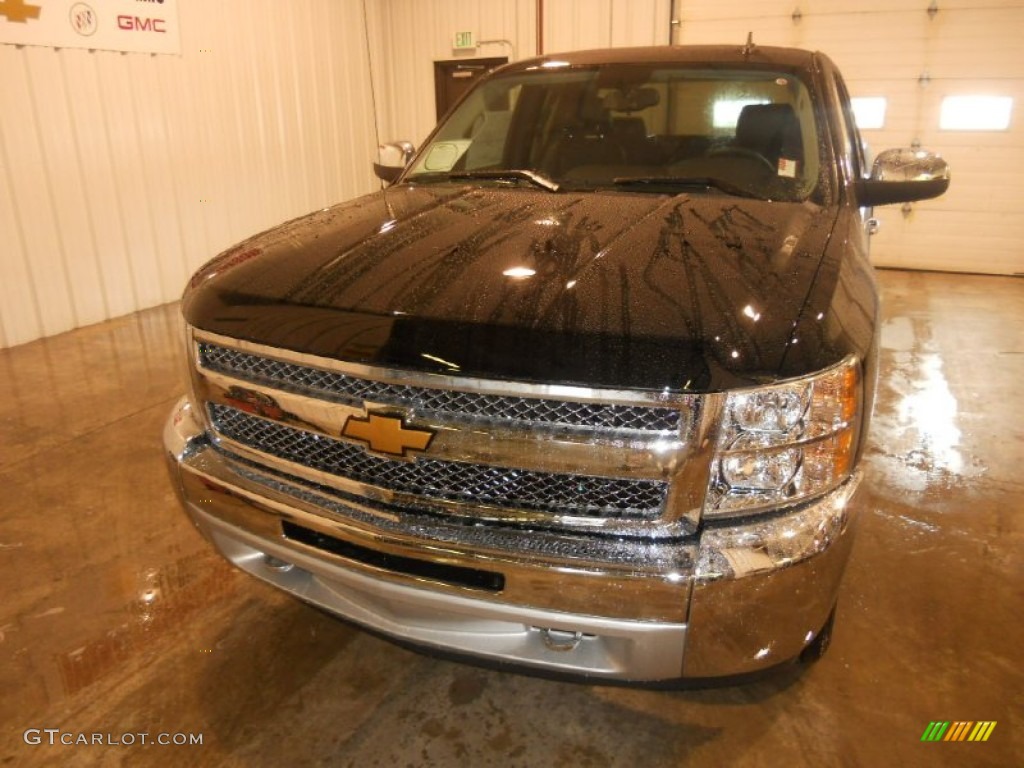 2013 Silverado 1500 LT Extended Cab 4x4 - Black / Ebony photo #2